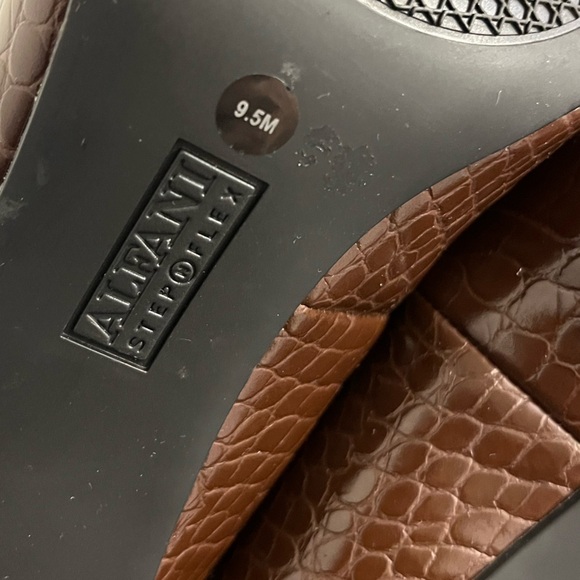 Alfani Step-N-Flex Elegant Brown Crocodile Pattern Heels, Women’s Sz 9.5 - Picture 7 of 7